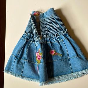 Love Shack Fancy denim skirt